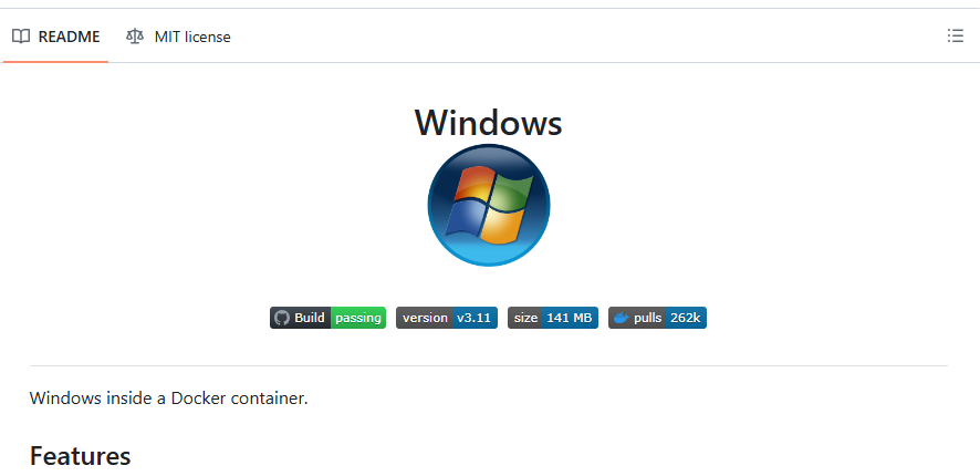 Docker中运行WindowsXP、7、8.1、10、11系统