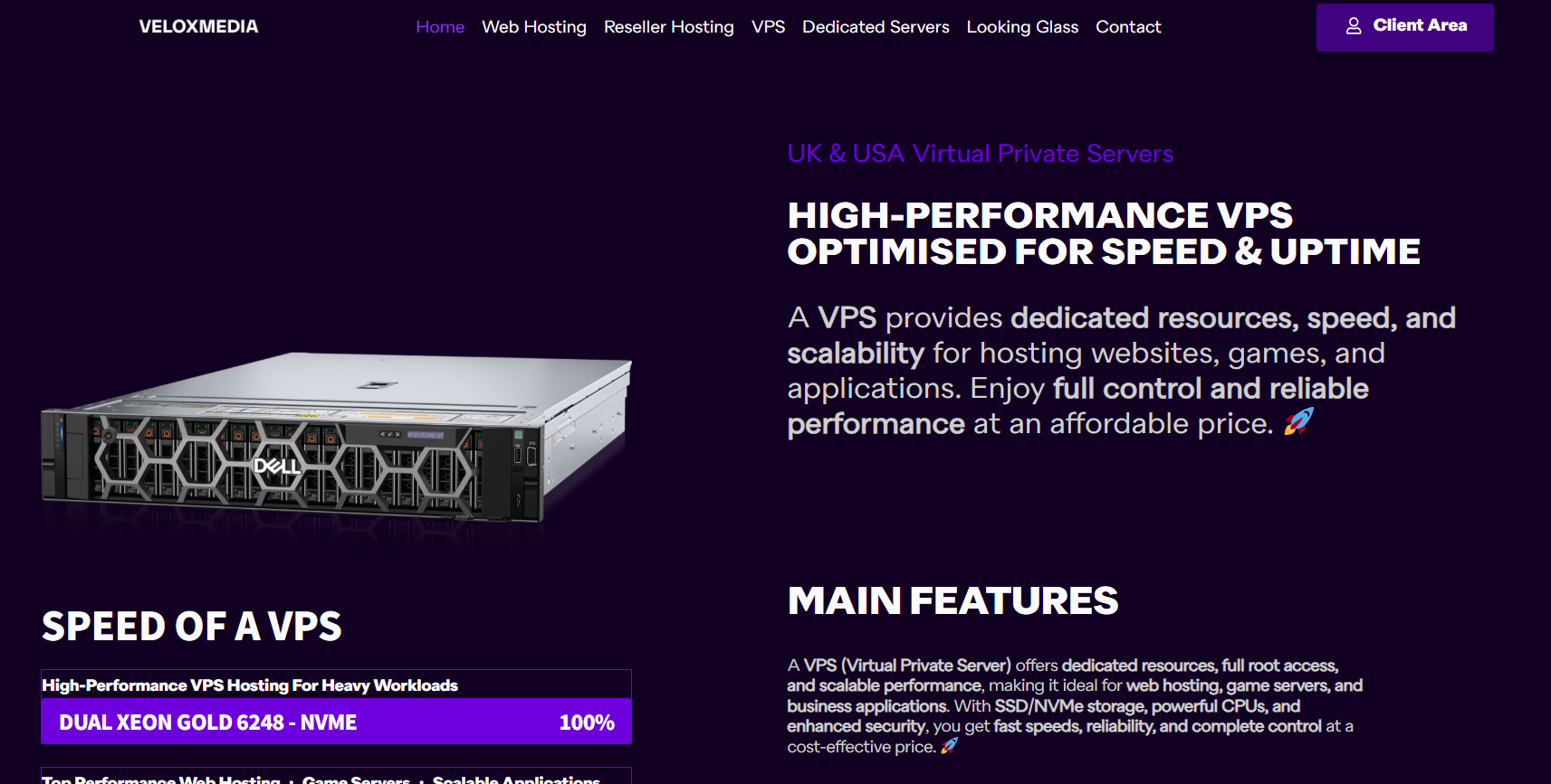 VeloxMedia–2025黑色星期五促销，3核30G内存40美元年