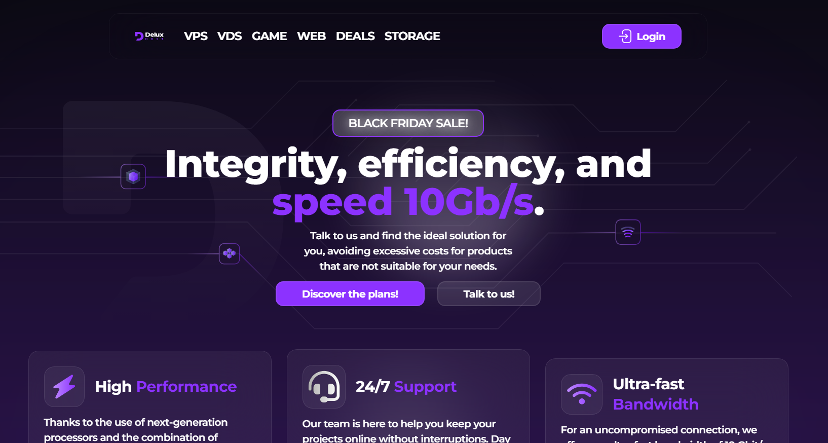 DeluxHost–2025黑色星期五促销，大盘鸡存储VPS，500G月1.7美元，1T月2.3美元
