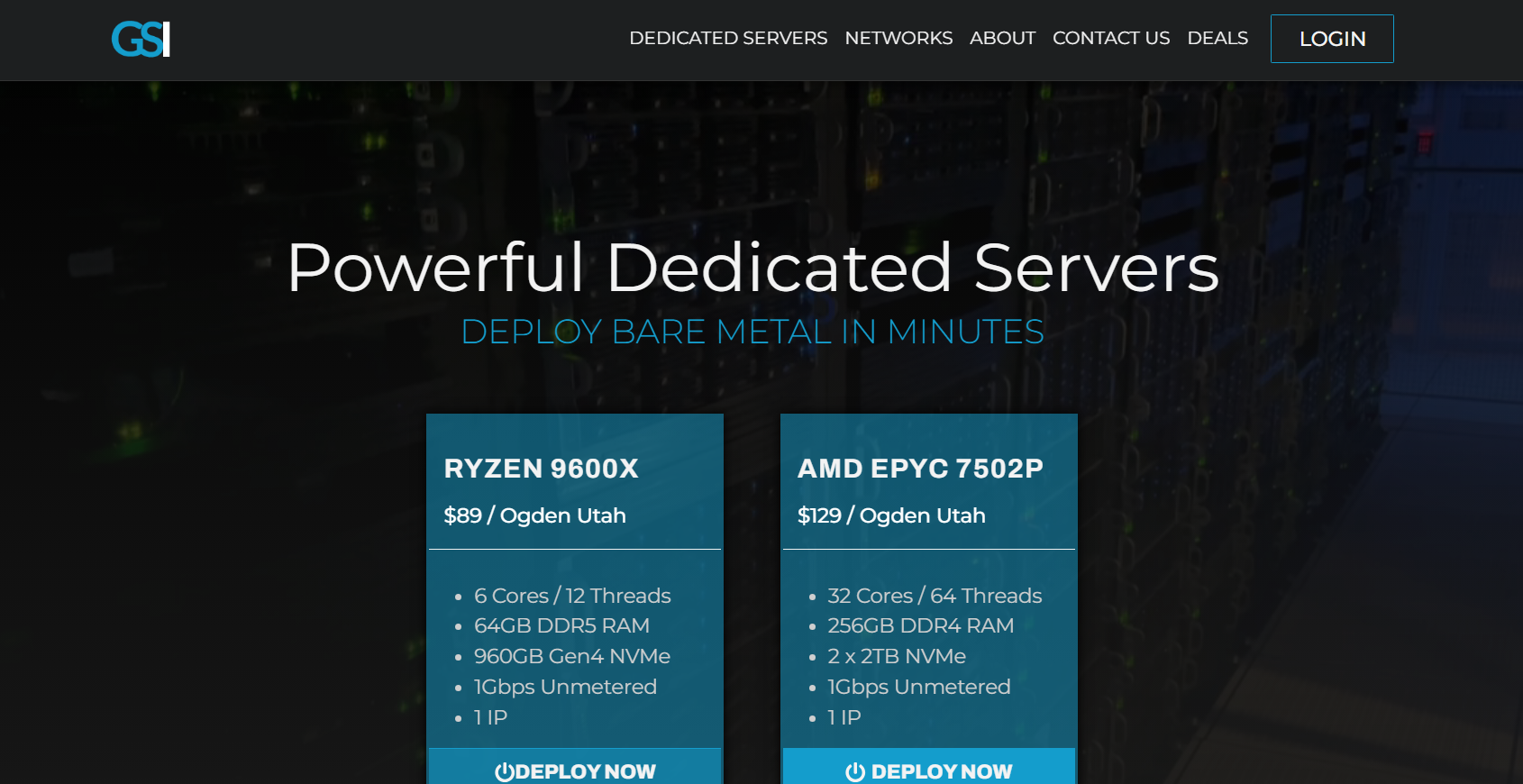 GorillaServers–2025黑色星期五促销，168T磁盘 E5-2690v4*2 128G内存 1G不限流 159 美元/月