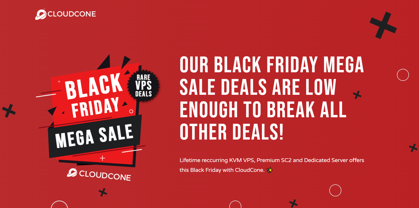 CloudCone–2025黑色星期五促销，2核1G20G，10.59美元年